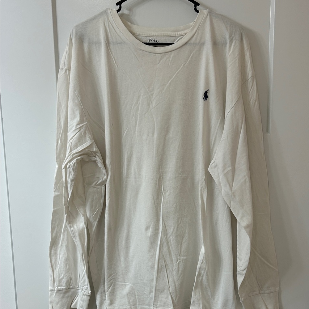 Polo by Ralph Lauren Men's White Long Sleeve Tee